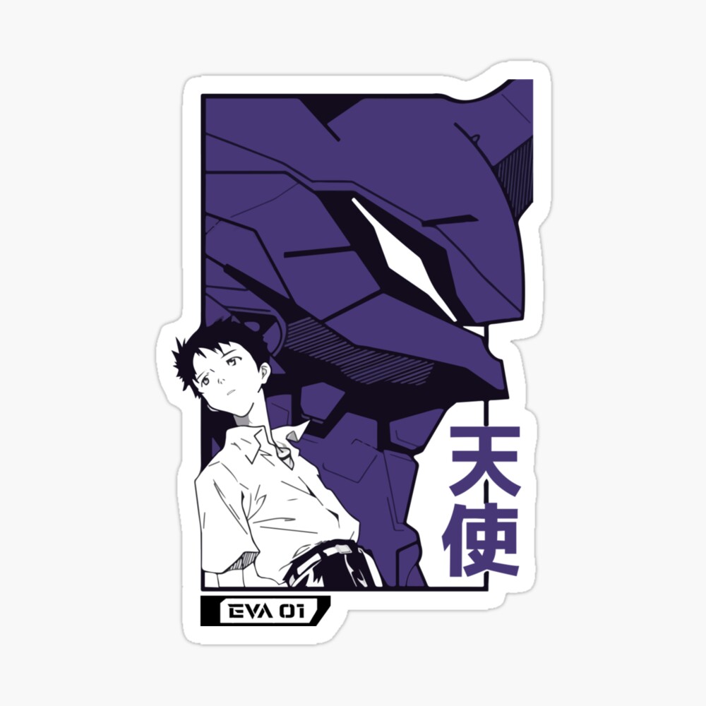 Anime Evangelion Shinji Ikari Eva 01 Poster By Sightenly Redbubble