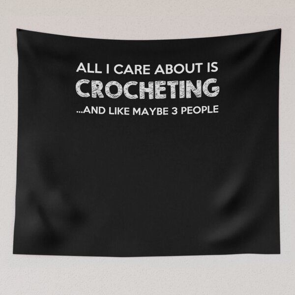 Item preview, All I care about is crocheting - Awesome crochet lover Gift designed and sold by Teenation9.