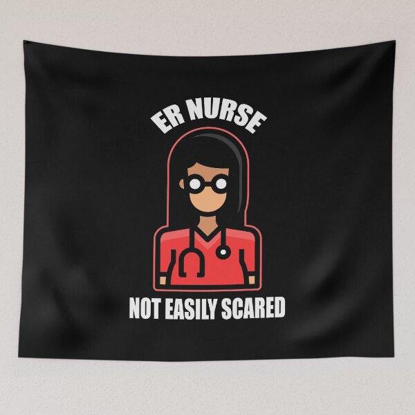 Item preview, Unafraid ER Nurse – Emergency Room Medical Caregiver Job Appreciation  designed and sold by The Green Corner.