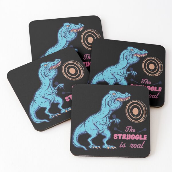 Item preview, Darts T-Rex The Struggle Is Real designed and sold by OmmeDesigns.
