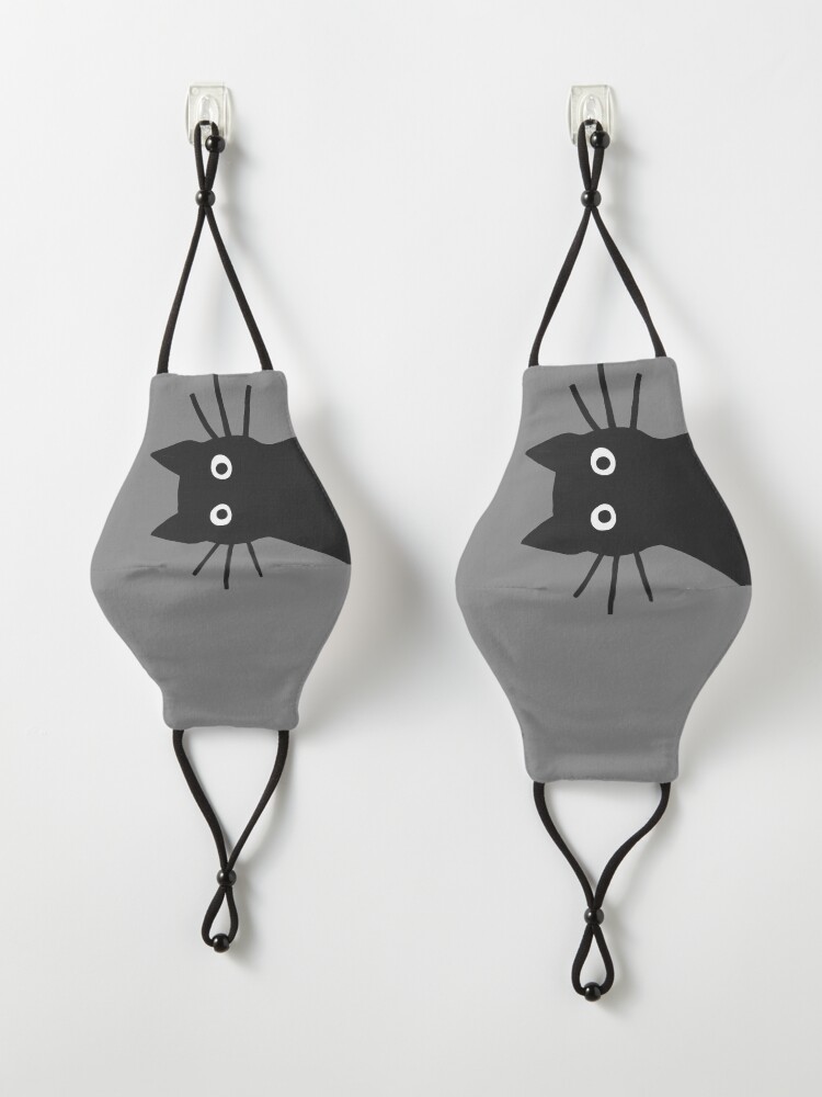 Alternate view of Black Cat Face Mask