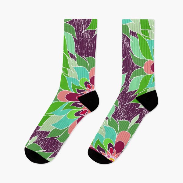 Item preview, Greens and Purples Floral Abstract designed and sold by Salote Faotusia.