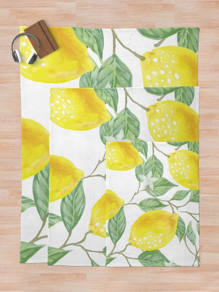 Thumbnail 5 of 6, Throw Blanket, Lemon Pattern designed and sold by PatternPalace.