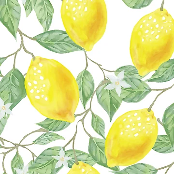 Artwork thumbnail, Lemon Pattern by PatternPalace