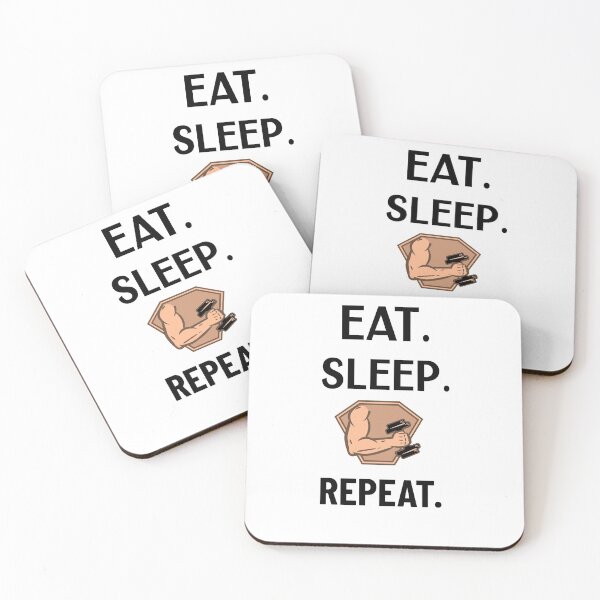 Item preview,   Eat sleep gym repeat, GYM, Workout, sports t-shirt designed and sold by LEByasser.