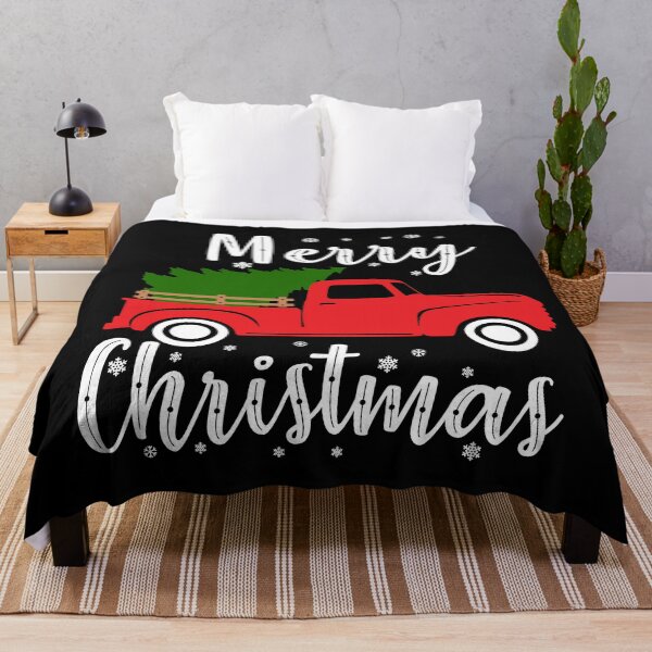 Item preview, Red Truck Pick Up Christmas Tree Vintage designed and sold by timiart.