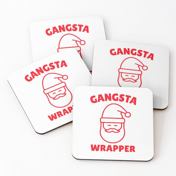 Item preview, Gangsta Wrapper Santa Christmas Red Design designed and sold by Web CreationsNL.