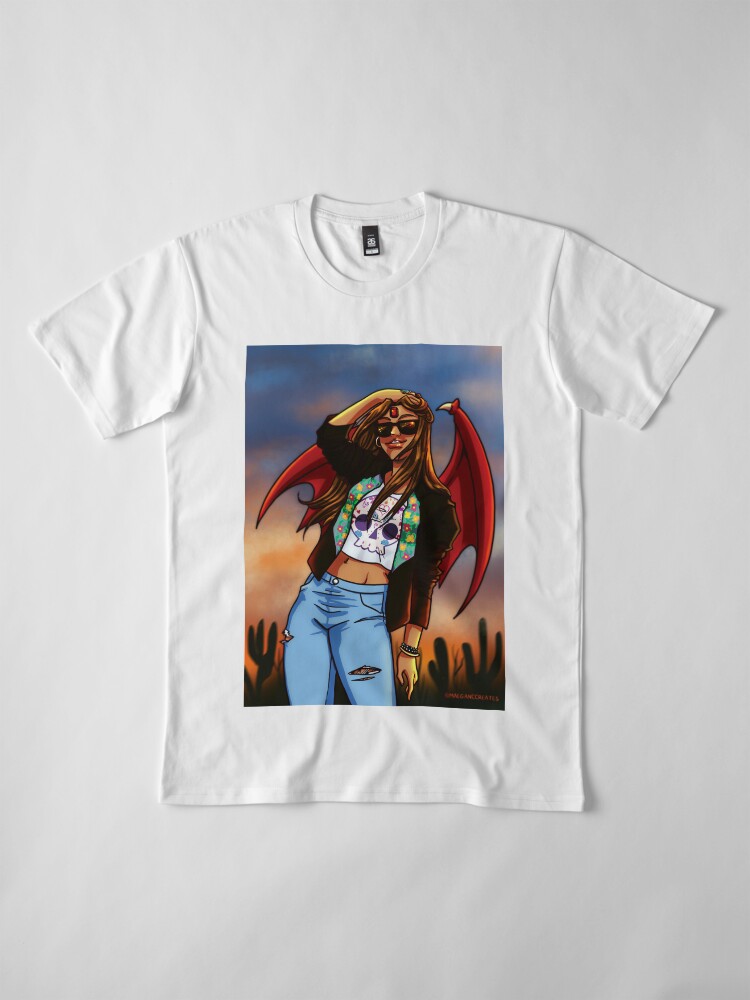 Alternate view of Myrladis Desert Rose Premium T-Shirt