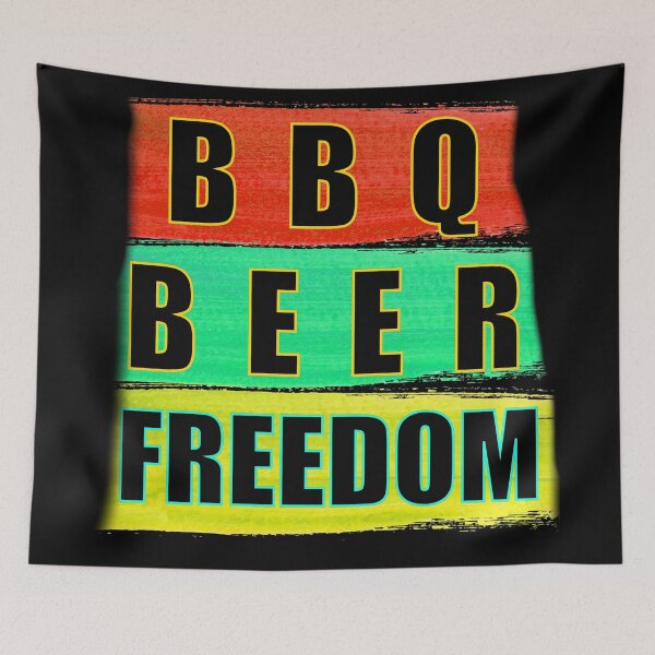 Item preview, BBQ BEER FREEDOM new design  designed and sold by Cardio Boutique.