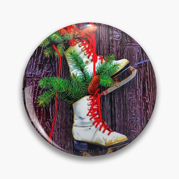 Item preview, Hanging Skates with Red Laces designed and sold by RitaMaye.