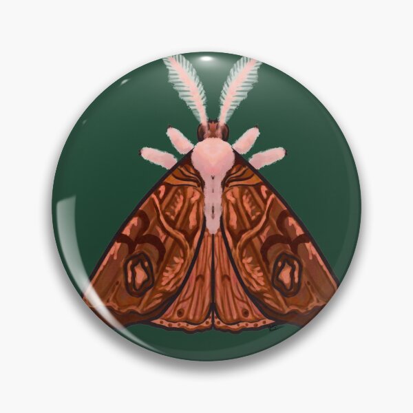 Item preview, Wood Moth green background designed and sold by Salem Scribbles.