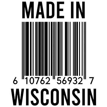 Artwork thumbnail, Made In Wisconsin by RandomStuffShop