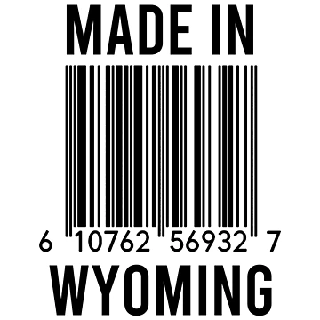 Artwork thumbnail, Made In Wyoming by RandomStuffShop