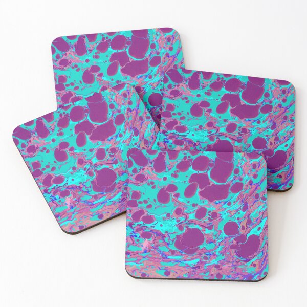 Item preview, Striking Bright Aqua and Purple Oil Bubbles photo designed and sold by cgroenewald.