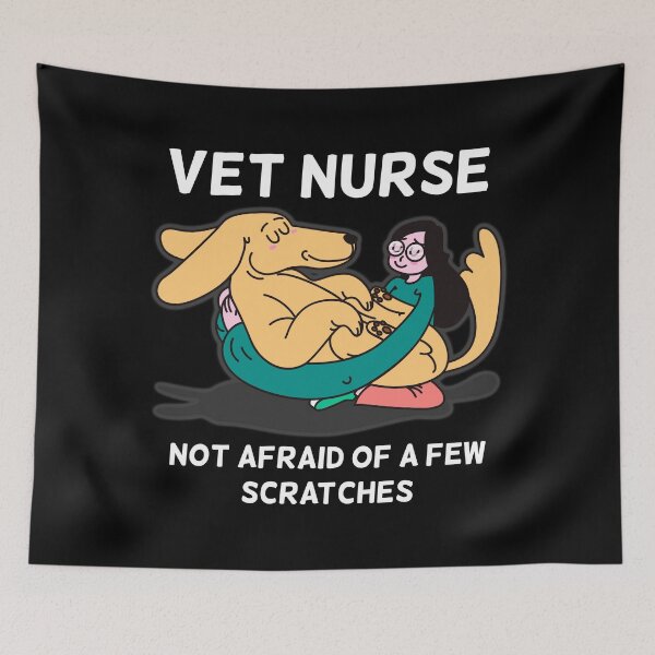 Item preview, Unafraid Veterinary Nurse – Medical Pet Caregiver Job Appreciation designed and sold by The Green Corner.