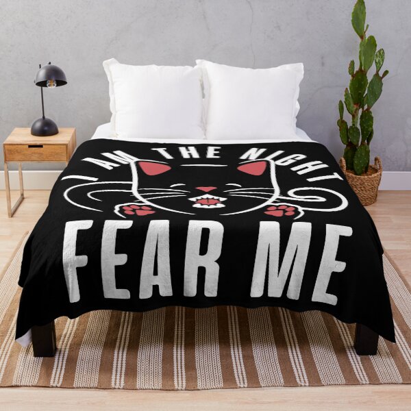 Item preview, I Am The Night Fear Me, Funny Black Cat designed and sold by printify.