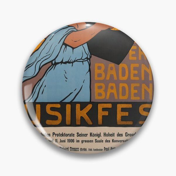 Item preview, retro erstes baden badener musikfes designed and sold by CorasPosters.