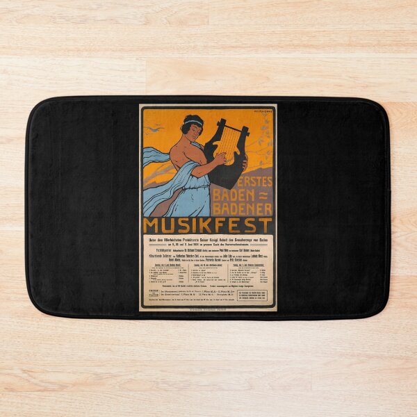 Item preview, retro erstes baden badener musikfes designed and sold by CorasPosters.
