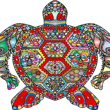 Artwork thumbnail, Turtle pattern by daama2020