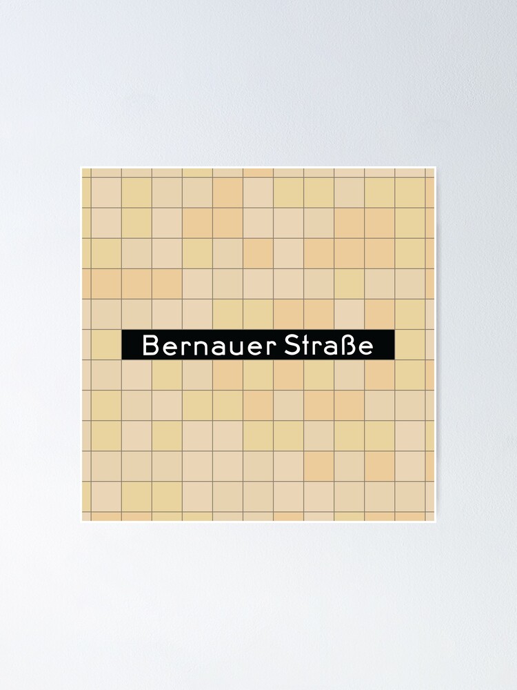 Alternate view of Bernauer Straße Station Tiles (Berlin) Poster