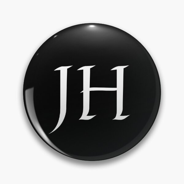 Item preview, JH black and white initials monogramed designed and sold by Abbara.