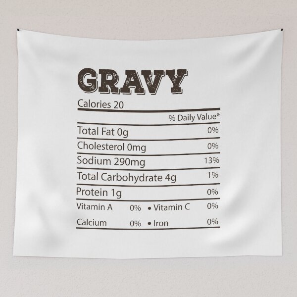 Item preview, Gravy nutrition Turkey Thanksgiving - Thanksgiving Christmas Family Gifts designed and sold by meedTee.