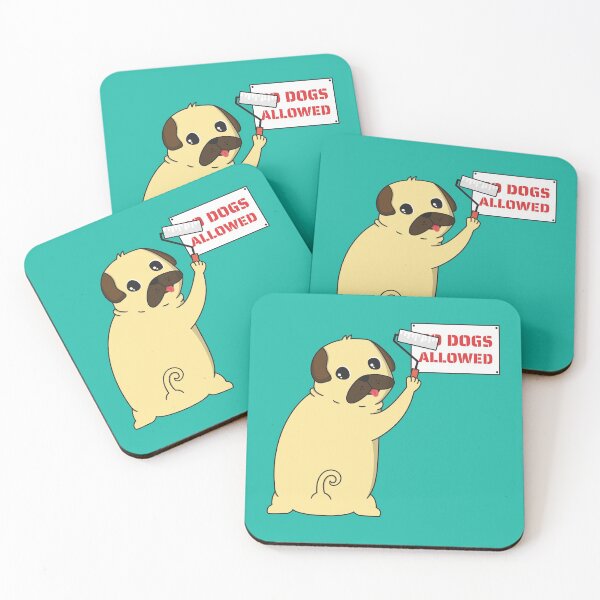 Item preview, N̶o̶ Dogs Allowed  - Funny  Pug designed and sold by dogMematic.
