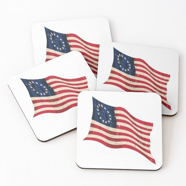 Aperçu de l'œuvre Agitant le drapeau de Betsy Ross créée et vendue par hobrath.