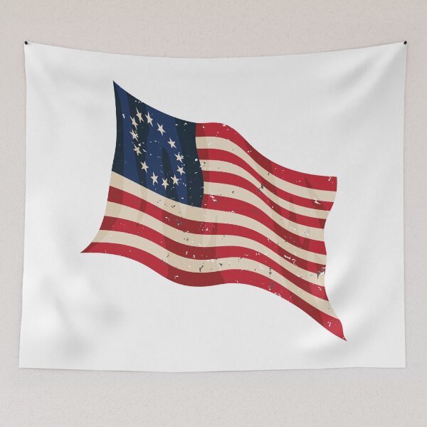 Aperçu de l'œuvre Agitant le drapeau de Betsy Ross créée et vendue par hobrath.