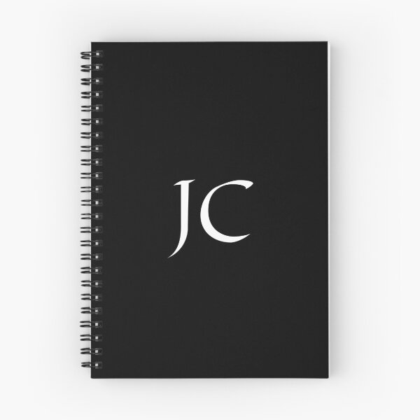 Item preview, JC black and white initials monogramed designed and sold by Abbara.