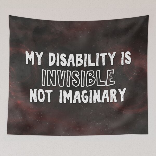 Item preview, Red Nebula: Invisible Disability designed and sold by PrettySickArt.