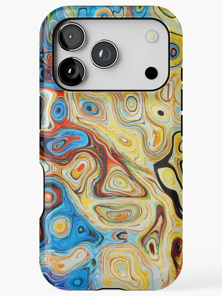 Thumbnail 1 of 4, iPhone Case, Paint Ripples designed and sold by PatternPalace.