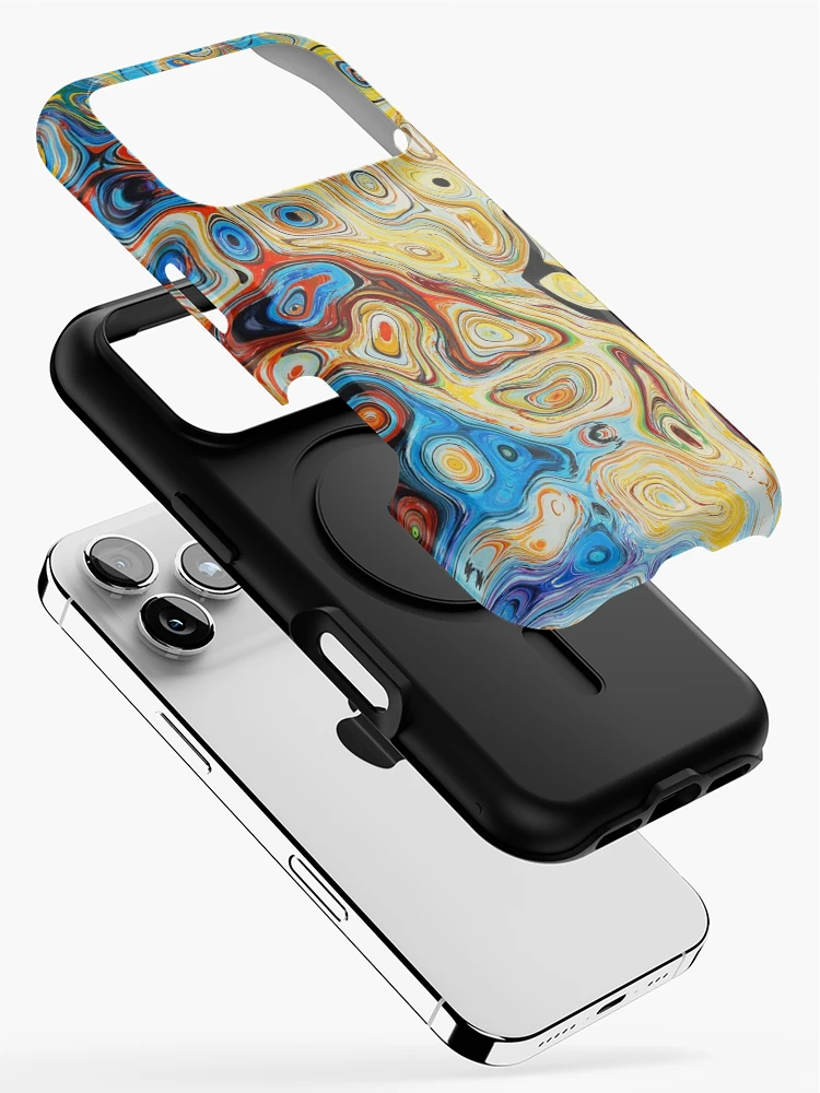 Thumbnail 2 of 4, iPhone Case, Paint Ripples designed and sold by PatternPalace.