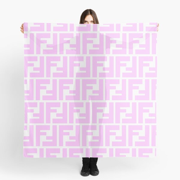 Logotipo del monograma de Fendi rosa Pañuelo