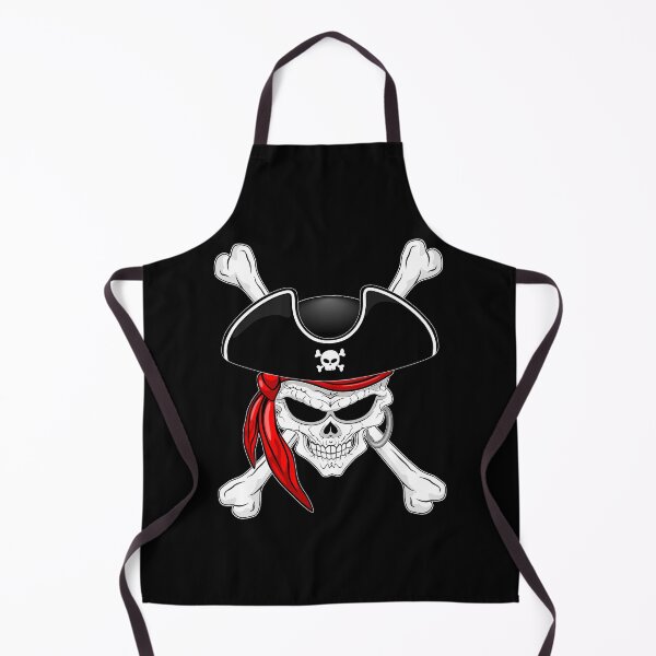 Item preview, Pirate Skull with Crossed Bones and Red Bandana designed and sold by BluedarkArt.