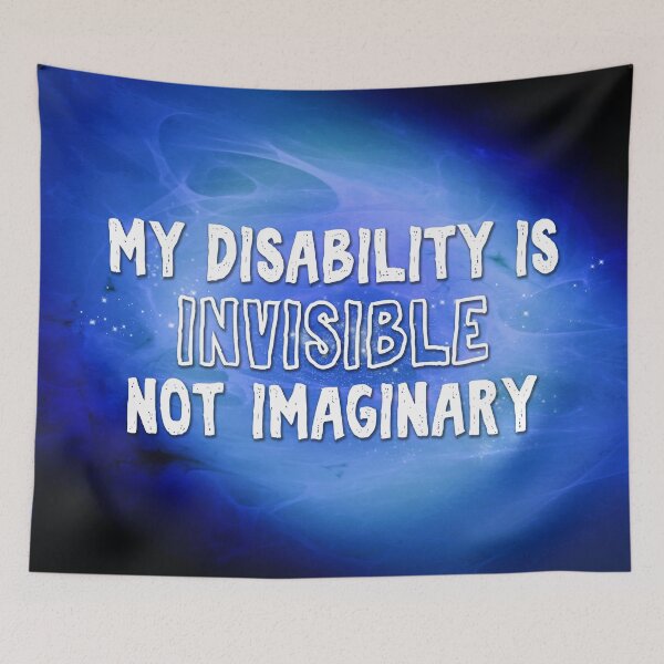 Item preview, Sapphire Galaxy: Invisible Disability designed and sold by PrettySickArt.