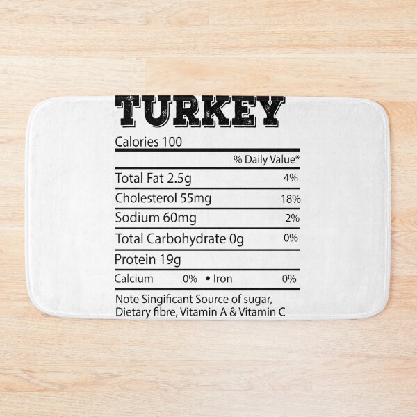 Item preview, Turkey Nutrition Facts Thanksgiving - Funny Thanksgiving Family Gift designed and sold by meedTee.