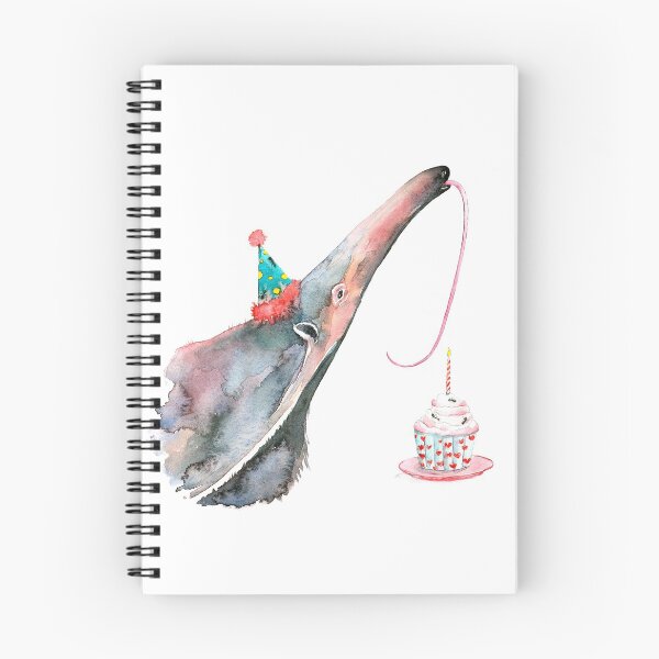 Item preview, Anteater with the birthday muffin designed and sold by mavieke.