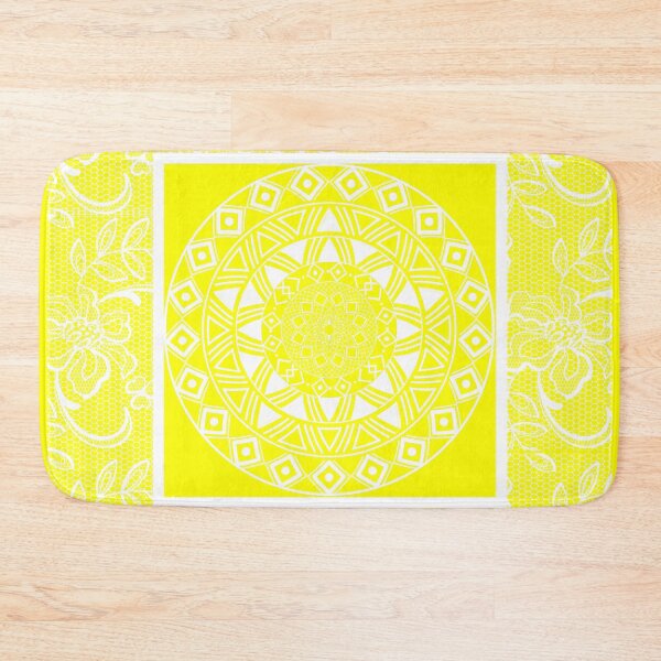 Item preview, Mandala and Lace (White, Yellow) designed and sold by JazzPWall.