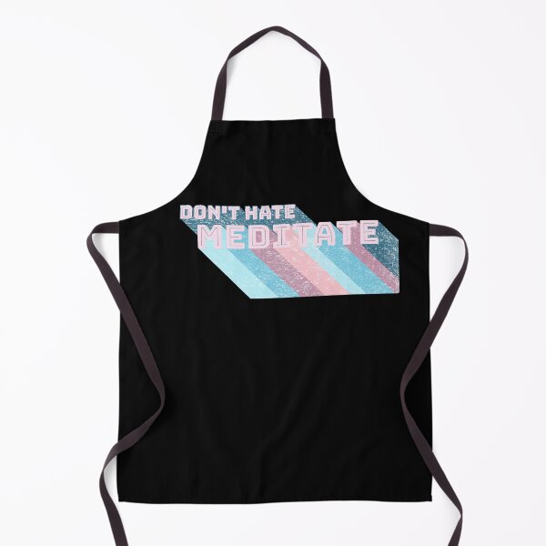 Item preview, Dont hate meditate | Retro pastel peace designed and sold by DeliriousSteve.