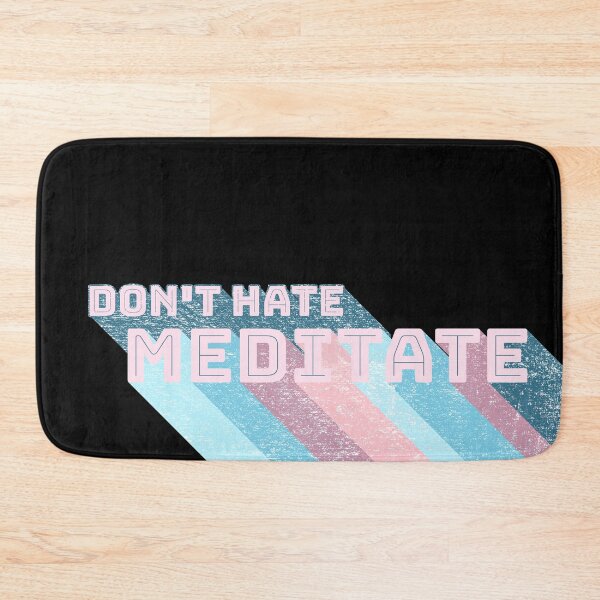 Item preview, Dont hate meditate | Retro pastel peace  designed and sold by DeliriousSteve.