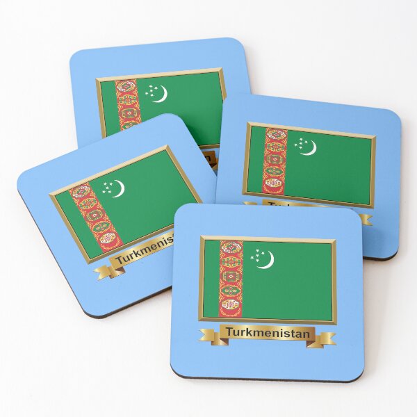 Item preview, Turkmenistan Flag Gifts, Masks, Stickers & Products (N) designed and sold by mpodger.