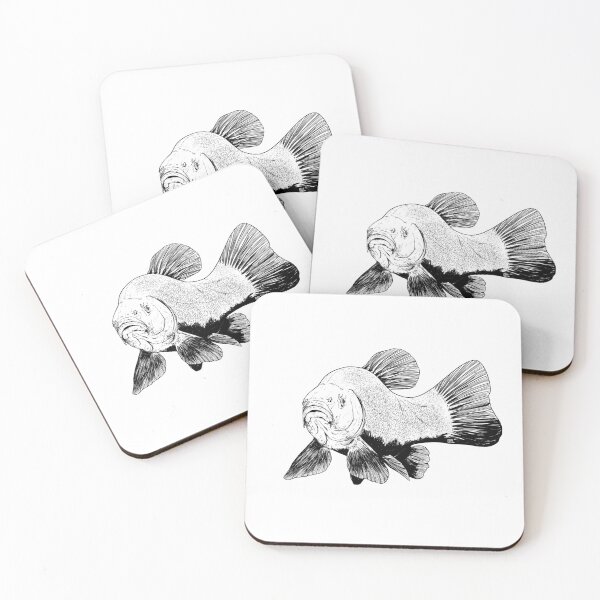 Item preview, tench b & w designed and sold by InkFish Art.