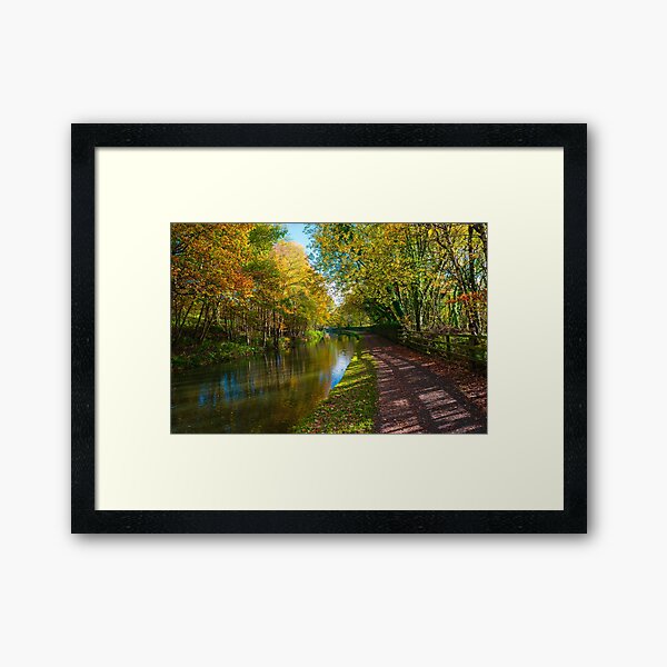 Autumn on the Canal Framed Art Print