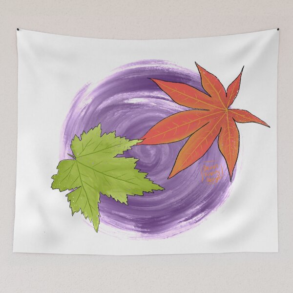 Item preview, Cute autumn leaves print designed and sold by devontipdesigns.
