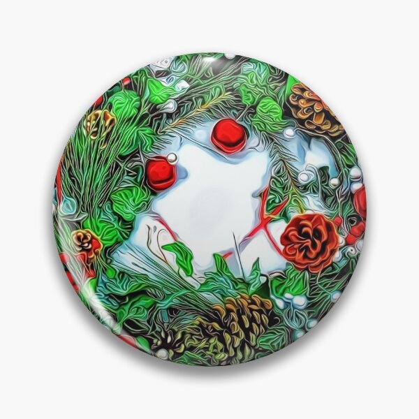 Item preview, Christmas Wreath in the Snow designed and sold by RitaMaye.