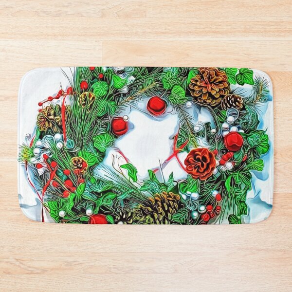 Item preview, Christmas Wreath in the Snow designed and sold by RitaMaye.