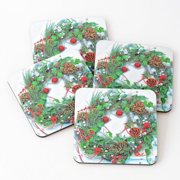 Item preview, Christmas Wreath in the Snow designed and sold by RitaMaye.