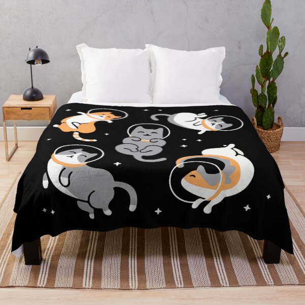 Aperçu de l'œuvre Espace pour chats, chats mignons dans l'espace créée et vendue par printify.