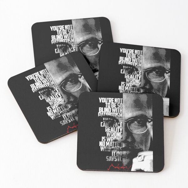 Item preview, Black and white Malcolm X quote poster designed and sold by Enea Kelo.